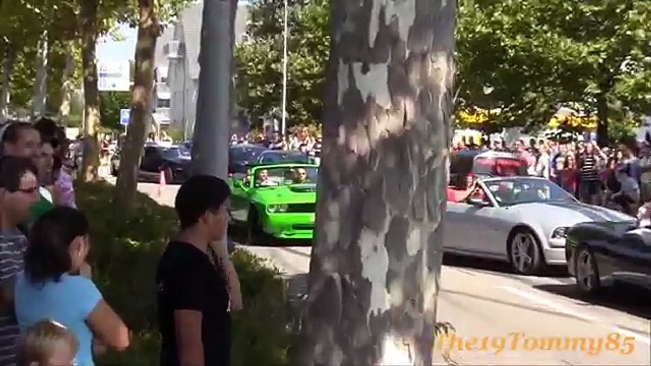 BURNOUTS Accelerations Sounds!! Revs!! Lot of Smoke!! MUSCLE-CAR Party & Crowd goes Crazy!!