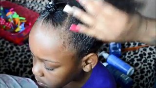 Easy Bantu Knot Style For Kids