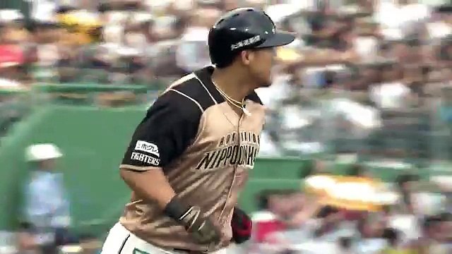 中田 翔 16号 2ラン ホームラン 2017年8月22日 オリックスvs日本ハム