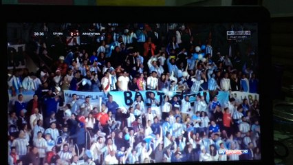 otamendi goal! argentina vs spain 1-2 (7th march 2018)