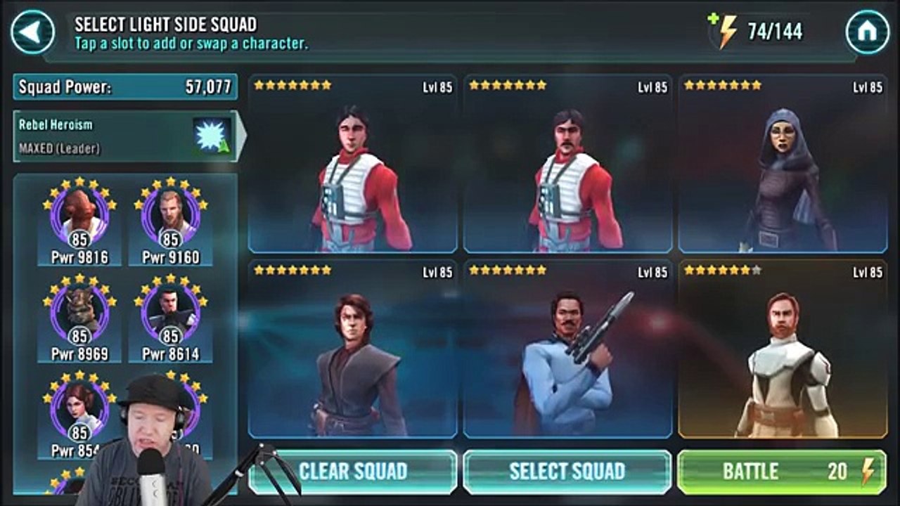 Star Wars: Galaxy Of Heroes - 9B Hard Dark And Light Side Battles