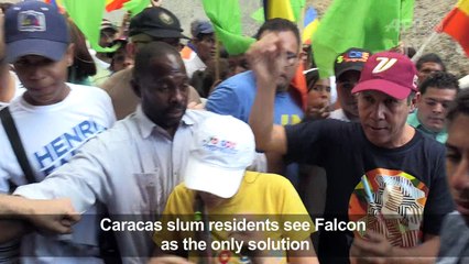 Venezuela:Falcon visits Caracas' biggest slum ahead of elections