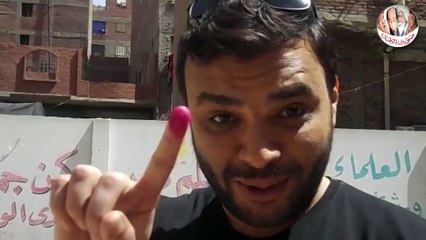 المطرب رامى صبرى بعد إدلائه بصوته إقبال كبير ومشهد مشرف لمصر