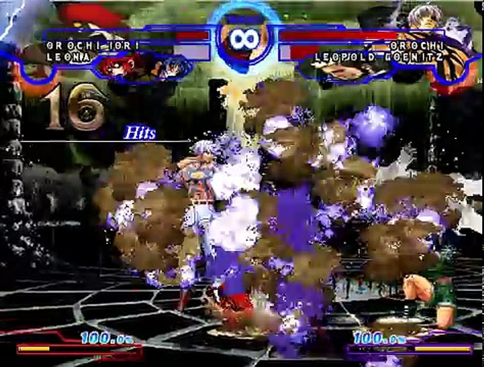 Orochi Iori & Leona VS. Orochi & Goenitz