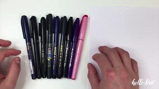 Brush Pen Demo Part 1 - Traditional Brush Pens for Calligraphy
