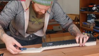 Taking a cheap kit guitar and making it great 3 - Neck, nut & fret leveling