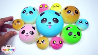 สกุ๊ชชี่แพนด้าบัน | เรียนรู้สีกับสกุ๊ชชี่ | Learn Color With Candy Colors Panda Bun Squishy