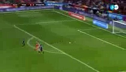 Iago Aspas Second Goal - Spain vs Argentina 5-1  27.03.2018 (HD)