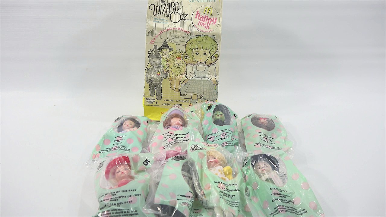 Wizard Of Oz Madame Alexander McDonalds 2007 Retro Happy Meal Toy Set