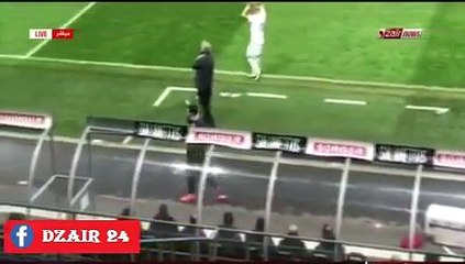 Taider quitte le terrain dépité avant la fin du match