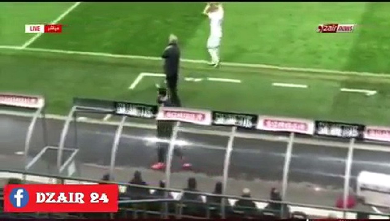 Taider quitte le terrain dépité avant la fin du match