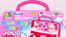 Hello Kitty Mamas Happy Restaurant Playset - Sanrio My Tiny Town Dollhouse - Toy Unboxing