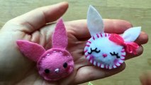 Easy Felt Bunny Brooch - Sewing for Beginners