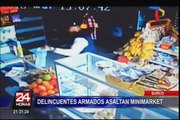 Cámaras registran violento asalto en minimarket de Surco