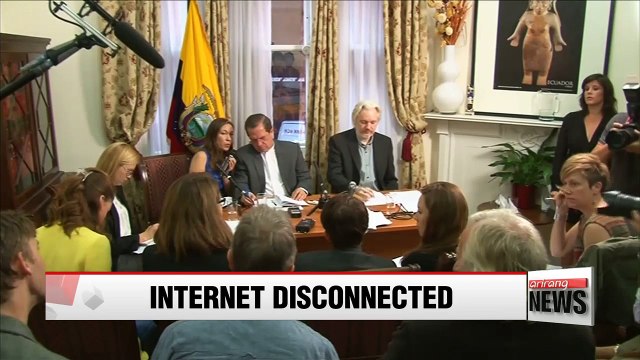 Ecuador cuts WikiLeaks founder Assange's internet at embassy in London