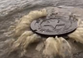 Intense Flooding Lifts Manhole Covers in San Antonio