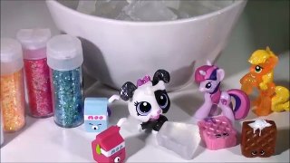 DIY SHOPKINS Glitter SOAP! Make Your Own Sparkly Soap with Petkins LPS & My Little Pony! FUN