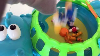 Learn Colors With Fisher Price Poppity Pop Musical Dino Baby And Micky Mouse Toy For Kids