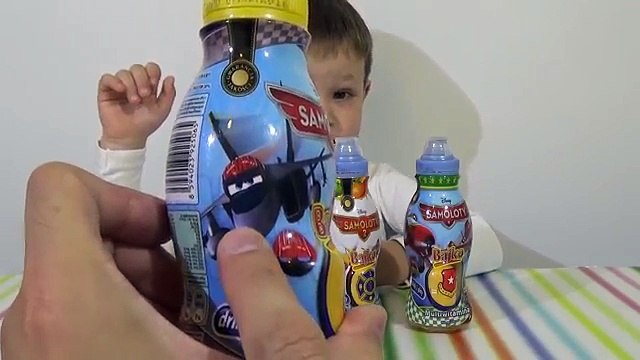 Самолеты Дисней сок с сюрпризом игрушкой распаковка