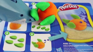 New Play Doh Makeables Set with Sharks and Fish and Playdough Coral with Disney Finding Nemo Bruce