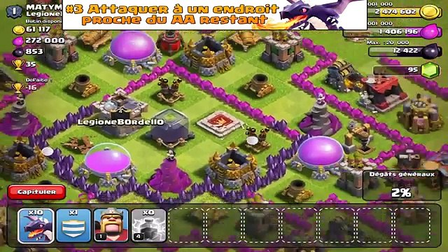 [TUTO] Compo 3 étoiles assurées! | Drag lvl 1 / HDV 7 | Clash of Clans FR