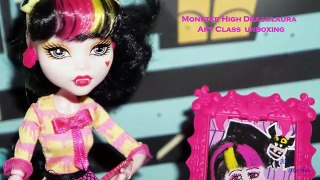Monster High Draculaura Art Class doll unboxing/review