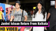 Jhanvi and Ishaan Return To Mumbai After Completing Shoot In Kolkata