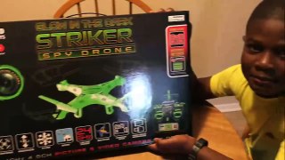 Glow in the Dark Striker Spy Drone - Unboxing Video