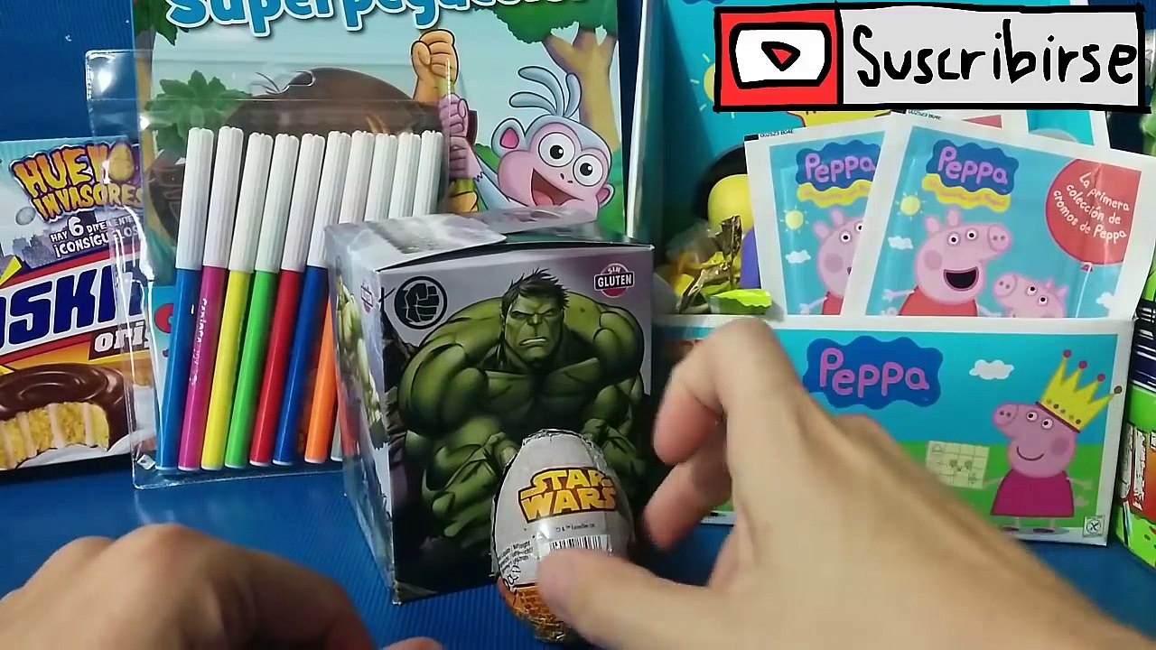 Caja Sorpresa El Increible Hulk Los Vengadores y Huevos Sorpresa Star Wars