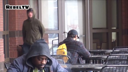 Throwing Snowballs at People Prank Part 3