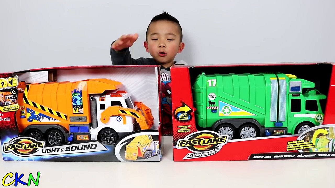 Garbage Trucks Toys Unboxing And Playing With Jelly Beans Ckn - video  Dailymotion