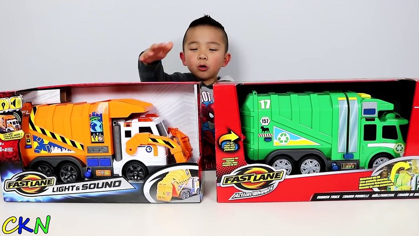 Fast lane action cheap wheels garbage truck