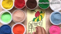 Đồ chơi trẻ em TÔ MÀU TRANH CÁT BÁNH GATO TRÁI CÂY - Colored Sand Painting (Chim Xinh)