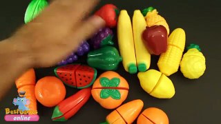 Learn Names and Colours of Fruits and Vegetables Learn Rainbow Colors with Balloons for Kids