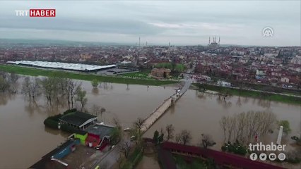 Tunca Nehri’nin taşkın alanı genişledi