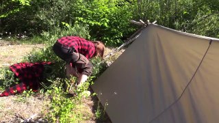 Day #1 On Vancouver Island - Setting Up A Shelter