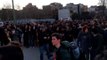 Catalan Independence Protesters Gather at Barcelona's Sants Railway Station