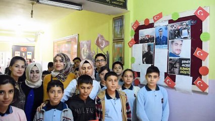 Afrin kahramanının anısı okulda yaşatılıyor