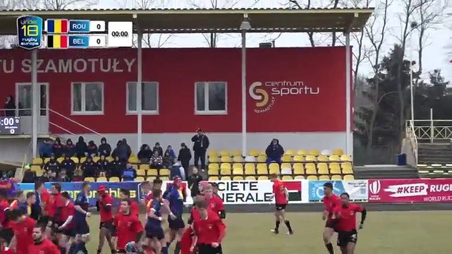 REPLAY ROMANIA / BELGIUM - RUGBY EUROPE U18 EUROPEAN CHAMPIONSHIPS 2018