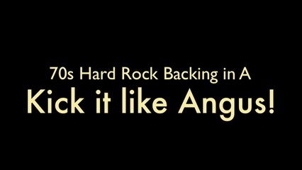 70s Hard Rock Guitar Backing Track in A - Kick it like Angus! [HD Audio]