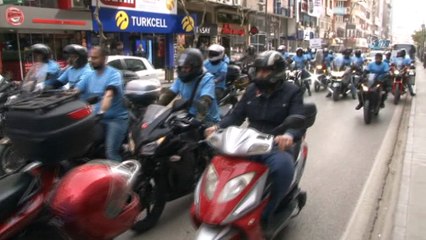 Kansere motosikletli farkındalık