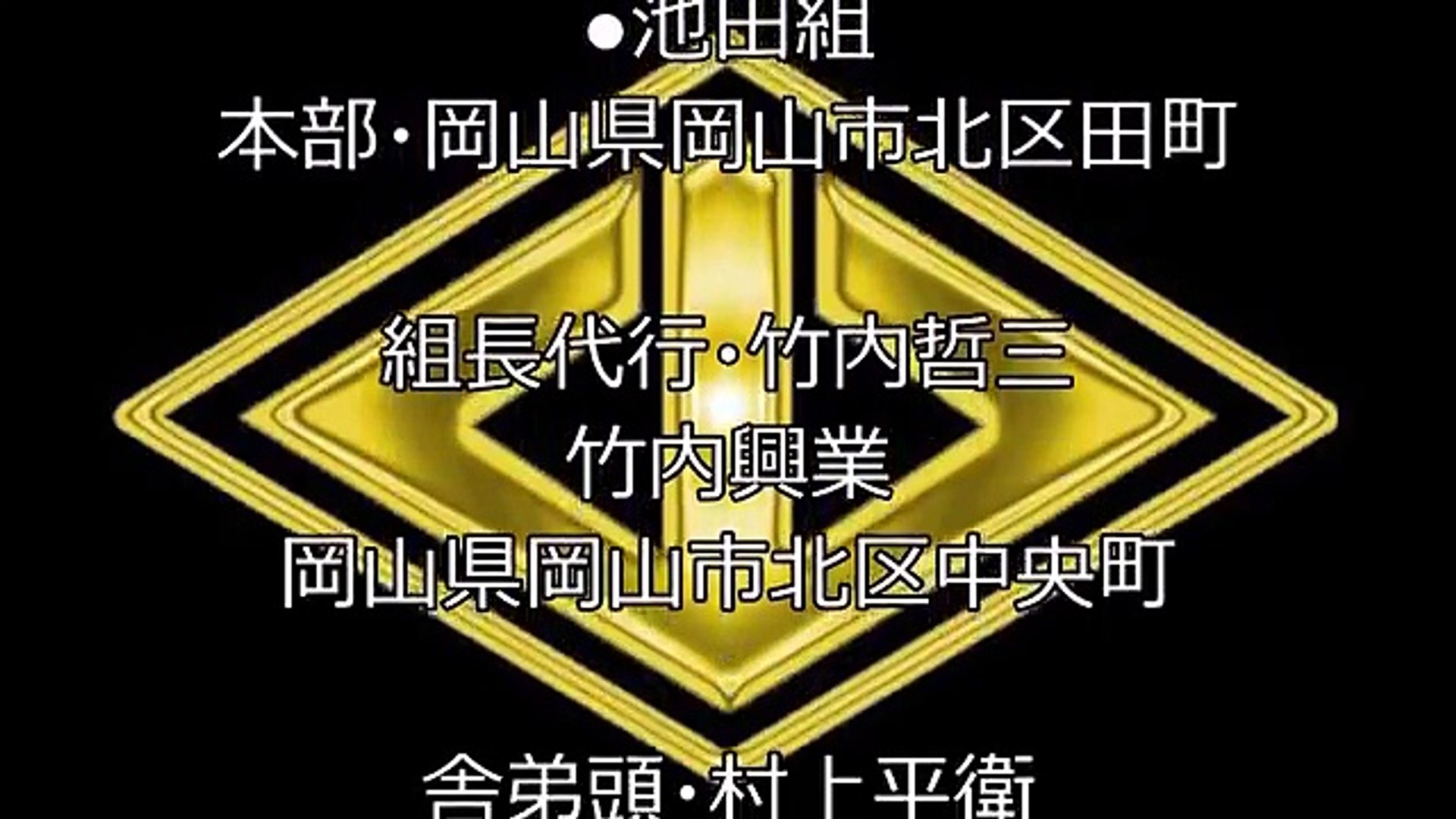 神戸山口組 連絡表 Video Dailymotion