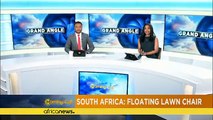 '100 balloons man flight' over Johannesburg [The Morning Call]