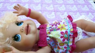 BABY ALIVE Feeding and Changing Video with My Real Baby