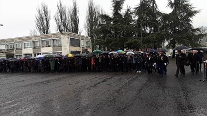 Hommage aux victimes des attentats dans l'Aude à Dijon