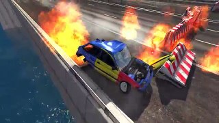High Speed Down Car Crashes - BeamNG.drive