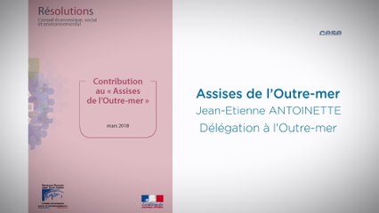 Résolution portant contribution du CESE aux assises des Outre-Mer