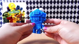 Perler Beads 3D Tutorial Cookie Monster (Sesame Street)