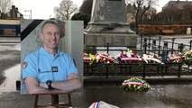 Hommage au lieutenant-colonel Arnaud Beltrame à Avranches