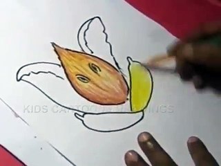 How to Draw Lord Ganesha Color Drawing for Kids Step by step